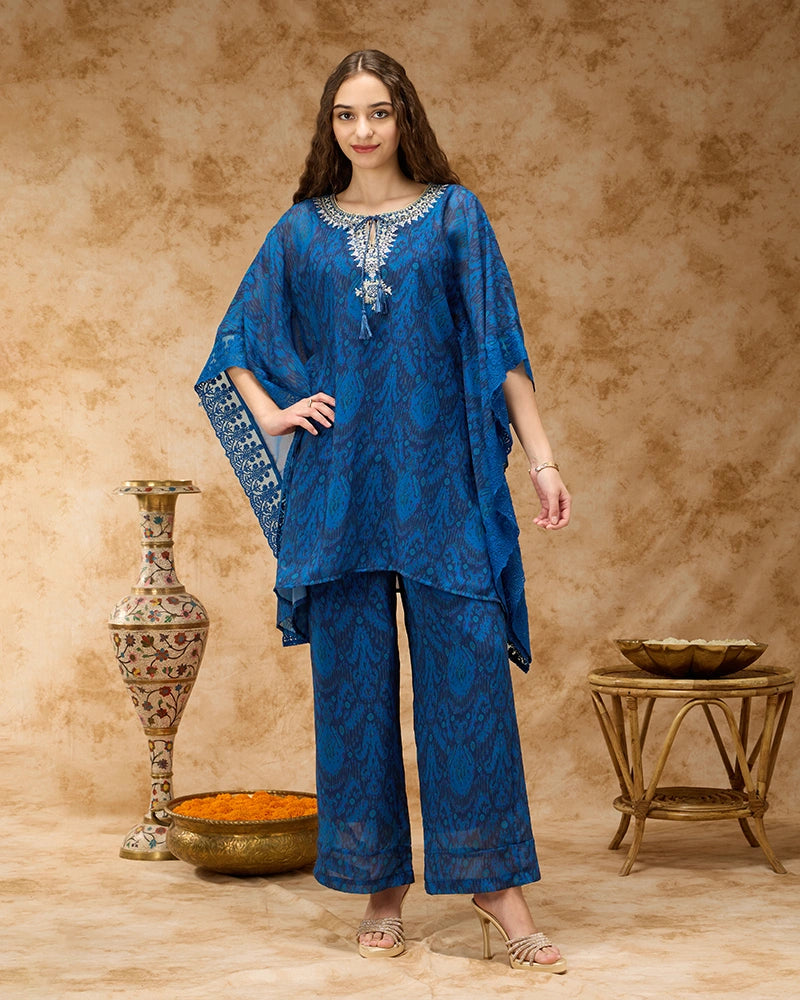 Kaftan Set - Navy