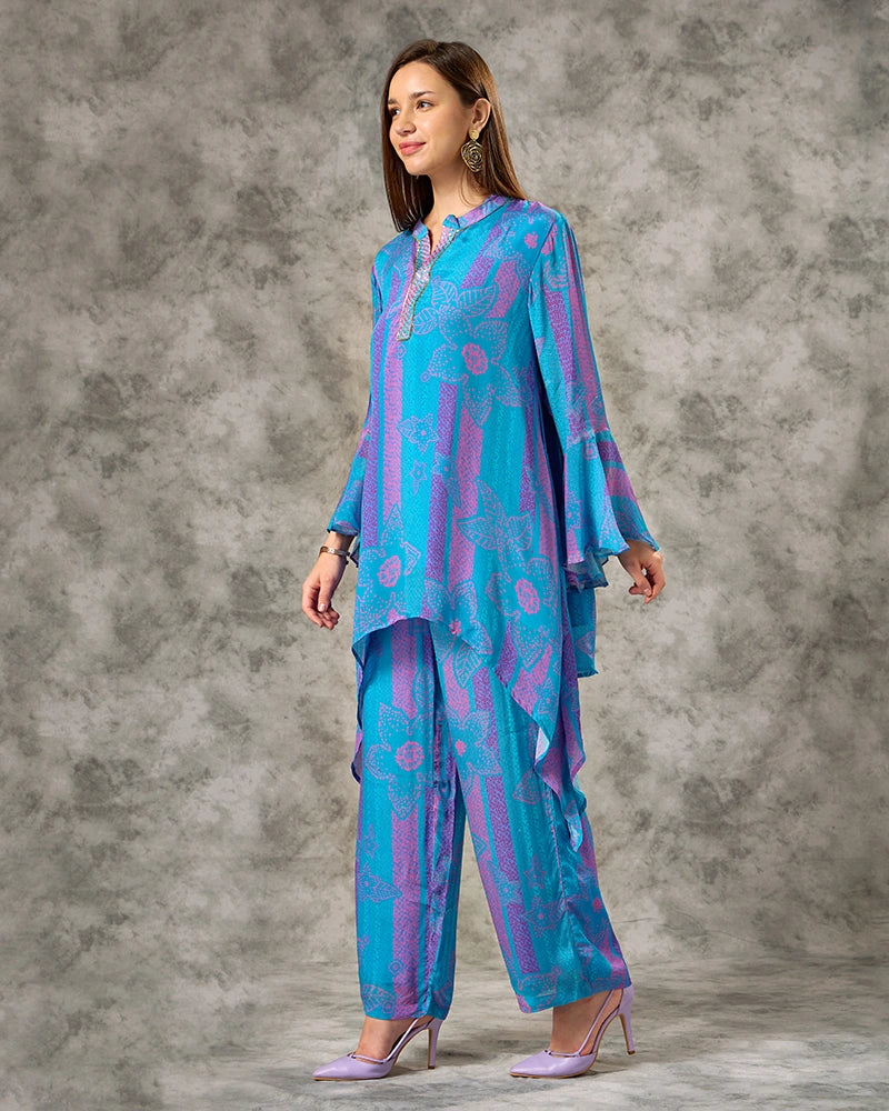Bandhani Co.ord Set - Blue