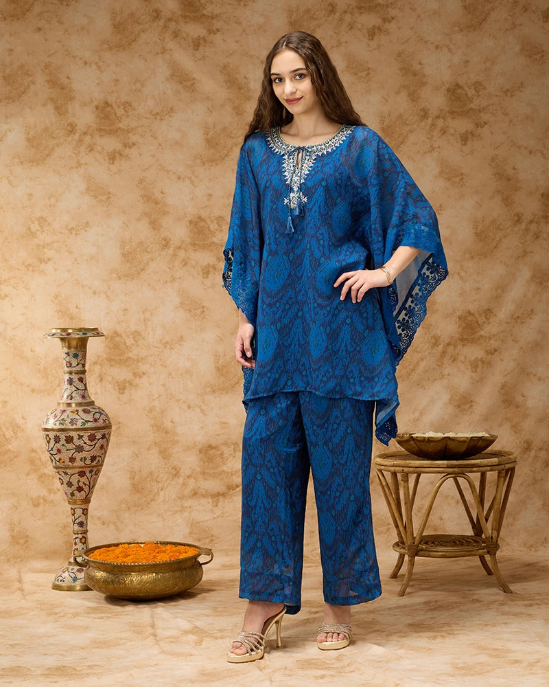 Kaftan Set - Navy