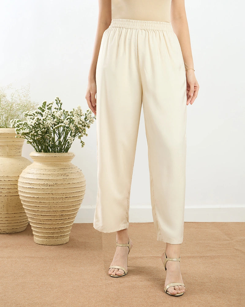 Off-White Placement Embroidered A-Line Co-ord Set for Women