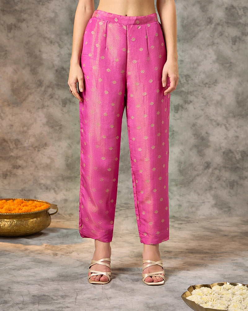 Brocade Co-ord Set - Pink